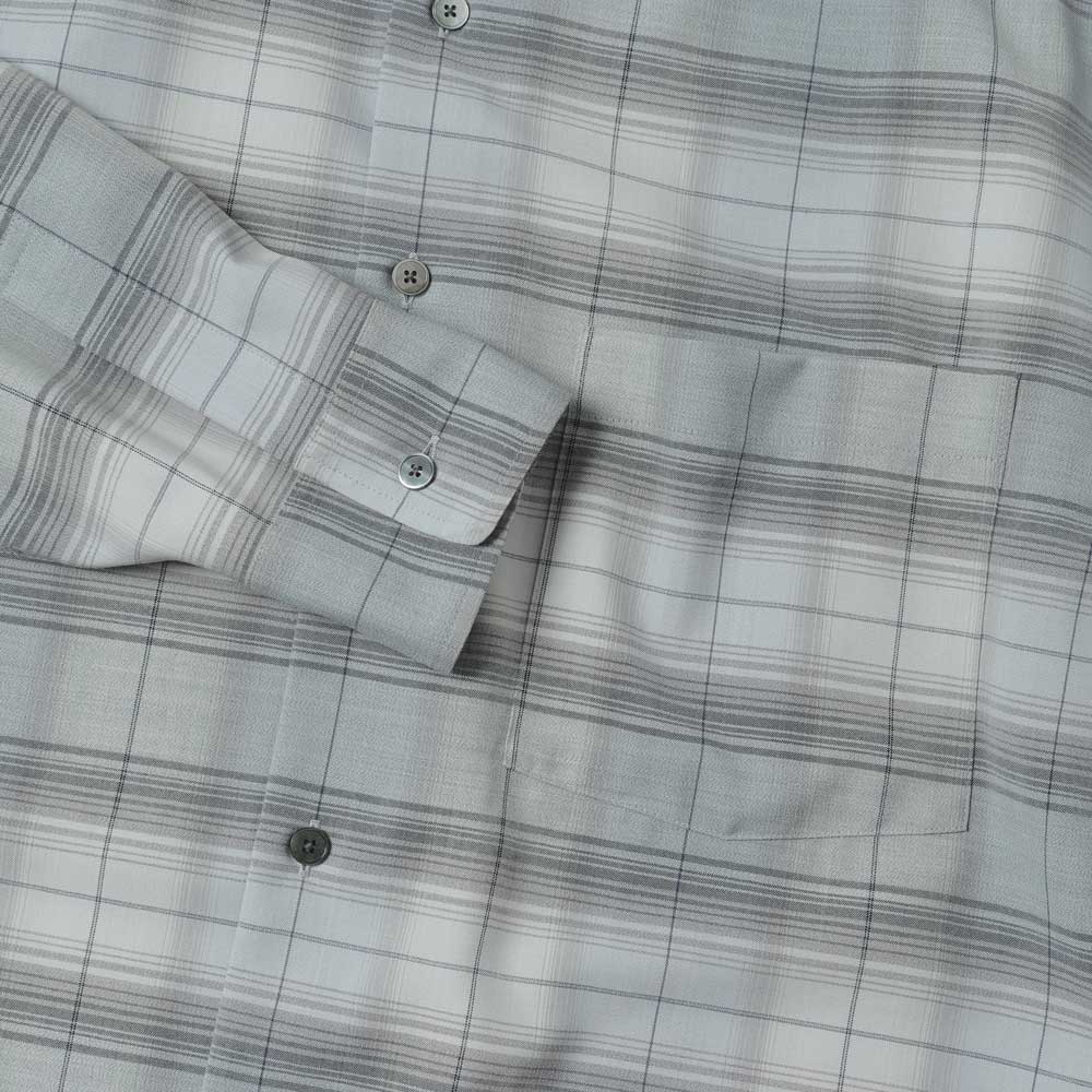 SUPER LIGHT WOOL CHECK SHIRT