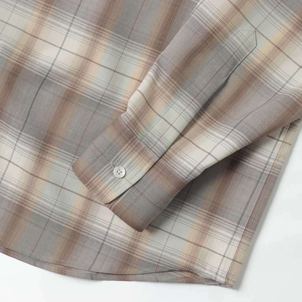 SUPER LIGHT WOOL CHECK SHIRT