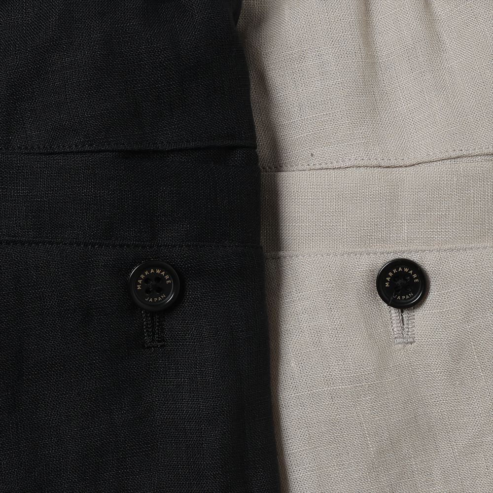 DOUBLE PLEATED EASY TROUSERS HEMP