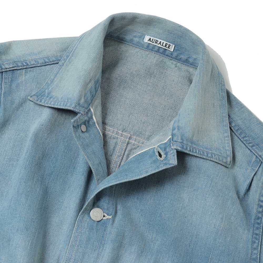 SELVEDGE FADED LIGHT DENIM BLOUSON