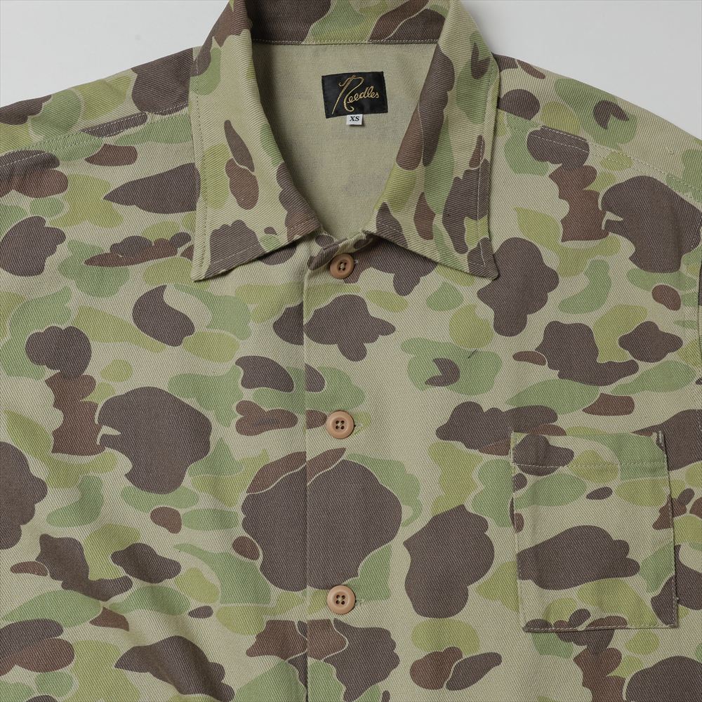 Military Shirt Jacket - Camo Twill