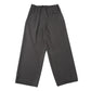 TRIPLE PLEATED EASY TROUSERS ORGANIC COTTON VOILE YARN TWILL