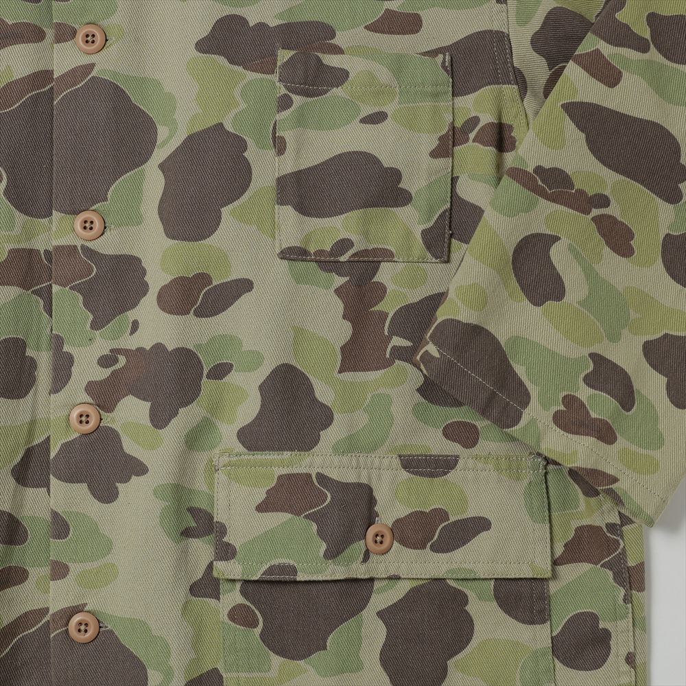 Military Shirt Jacket - Camo Twill