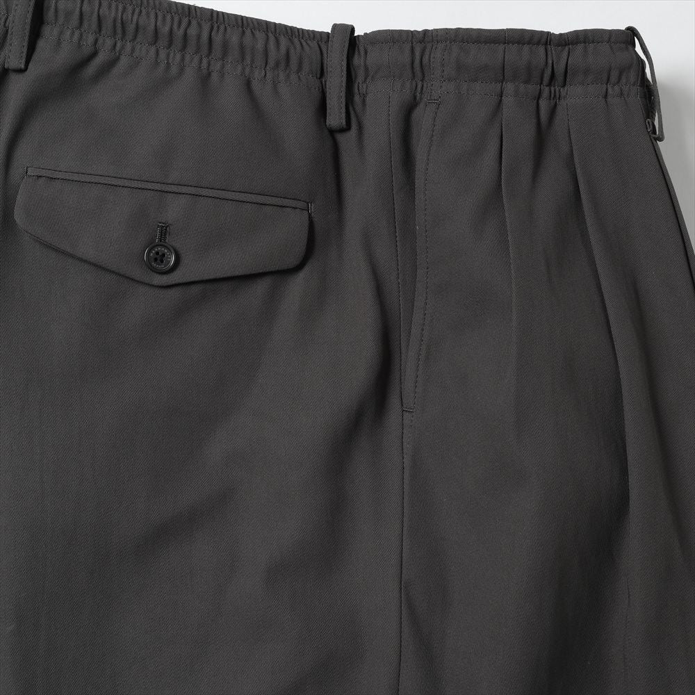 MARKAWARE - TRIPLE PLEATED EASY TROUSERS ORGANIC COTTON VOILE YARN