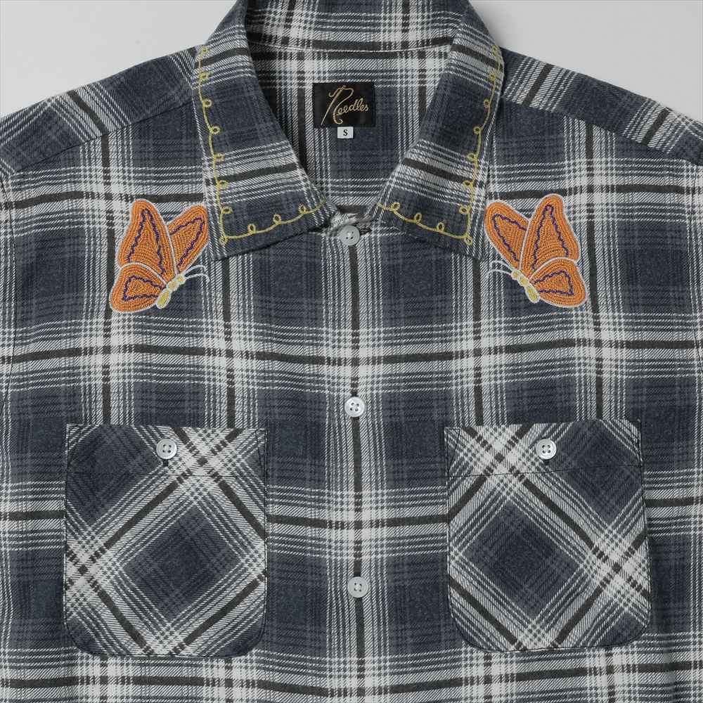 NEEDLES One-Up Shirt - Printed Flannel / Plaid (TY304) | NEEDLES
