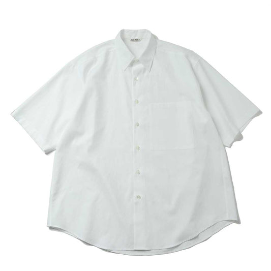 WASHED FINX TWILL BIG HALF SLEEVED SHIRT