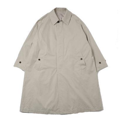 RAGLAN SLEEVE COAT ORGANIC COTTON GABARDINE