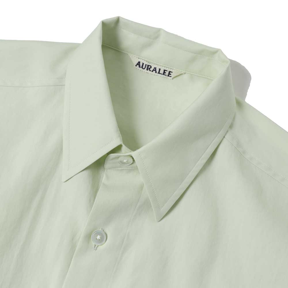 WASHED FINX TWILL BIG HALF SLEEVED SHIRT