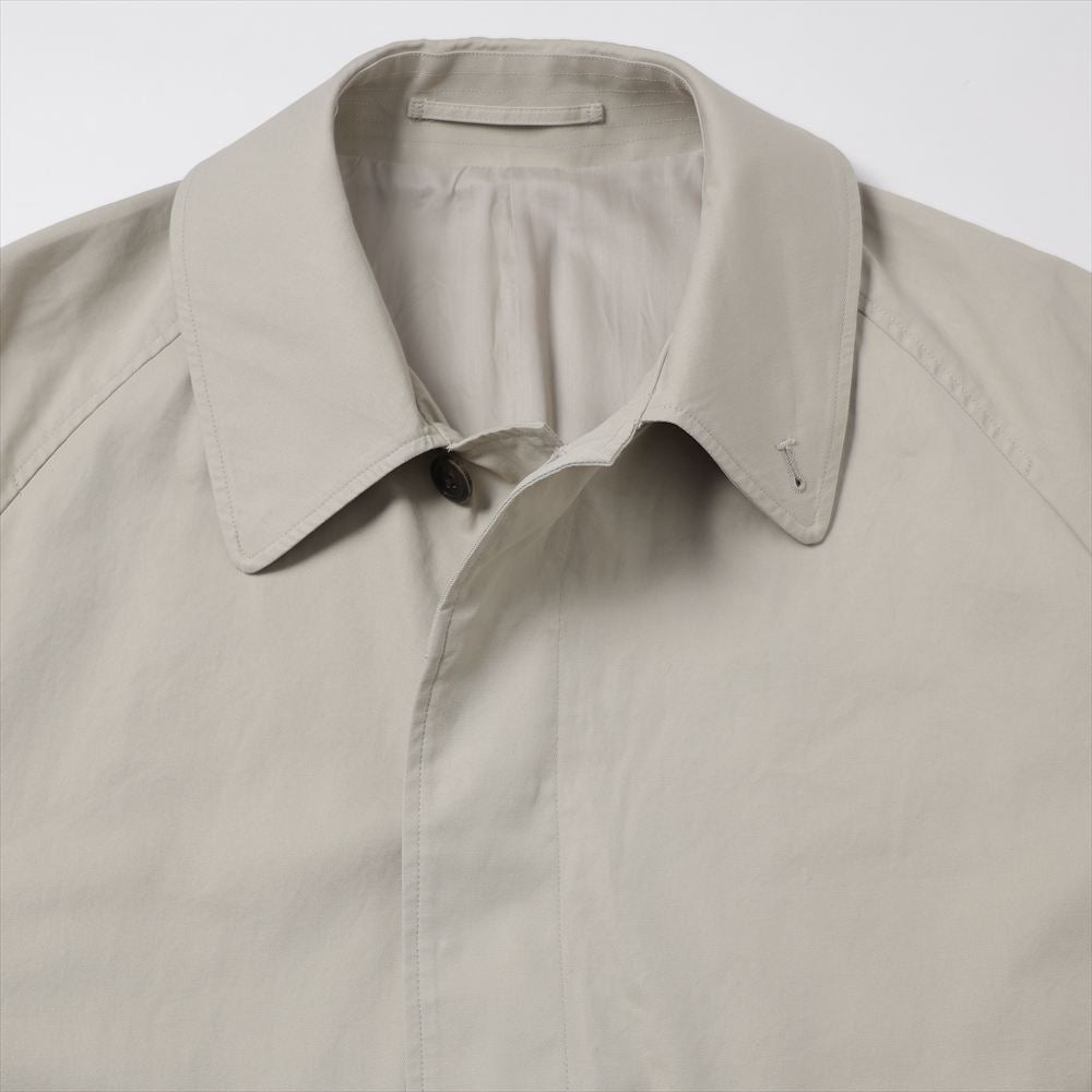 RAGLAN SLEEVE COAT ORGANIC COTTON GABARDINE