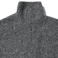 LOW-GAUGE HOMESPUN TWEED KNIT ZIP TURTLE