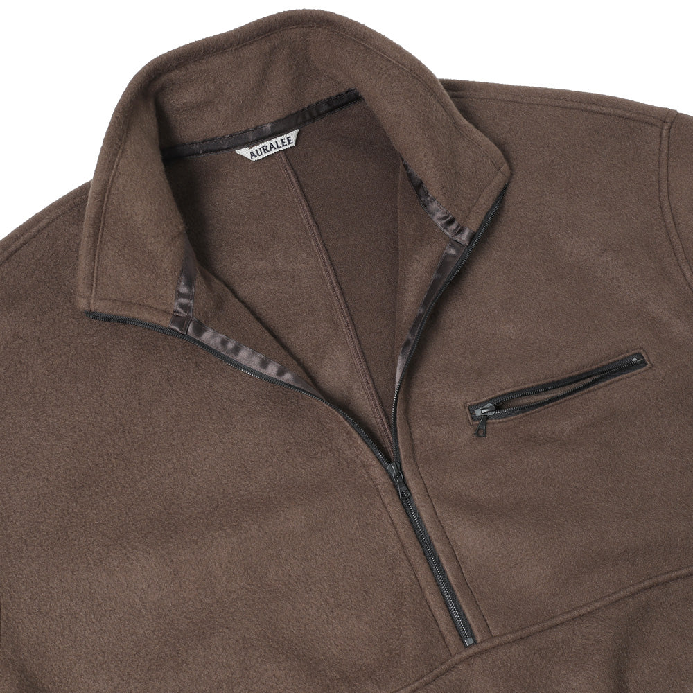 PURE SILK COMFORT FLEECE HALF ZIP P/O