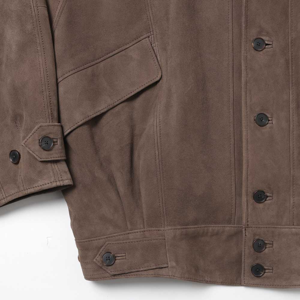 SILKY GRAIN SUEDE BLOUSON