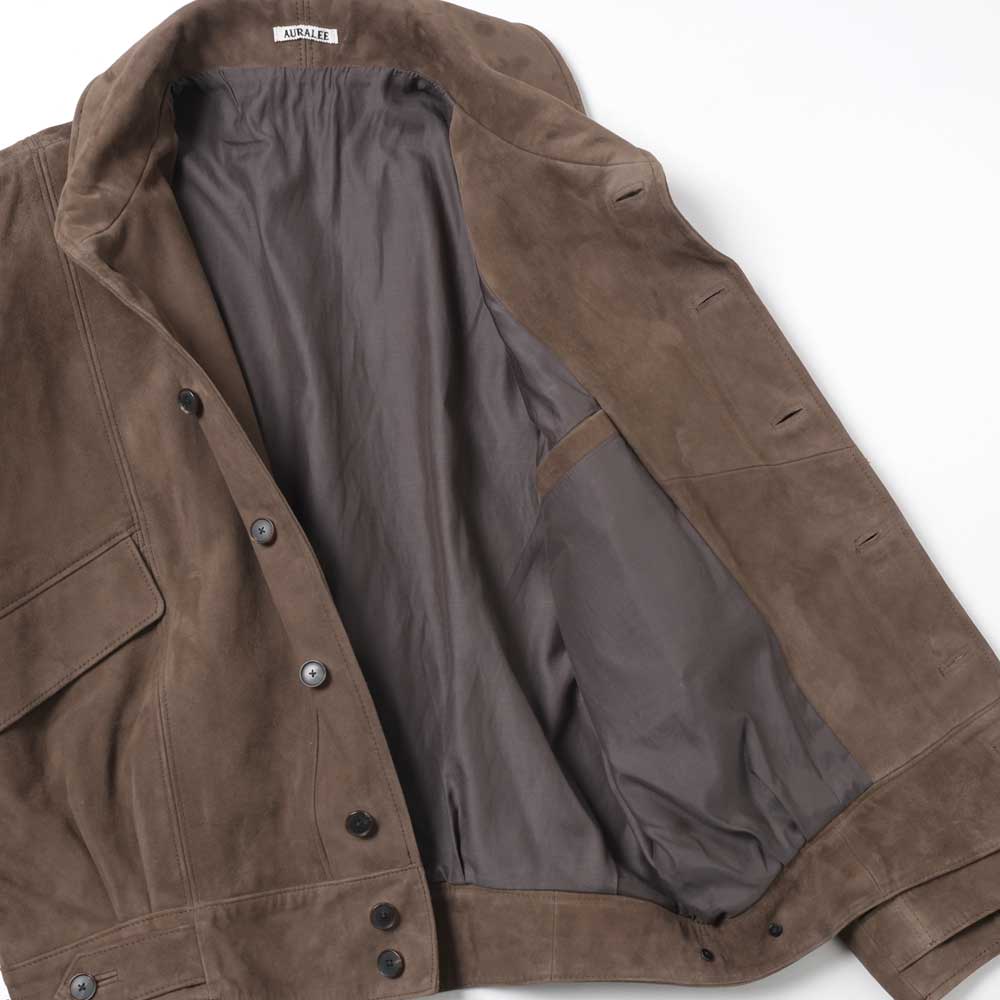 AURALEE SILKY GRAIN SUEDE BLOUSON (A26SB01SG) | AURALEE / JACKET