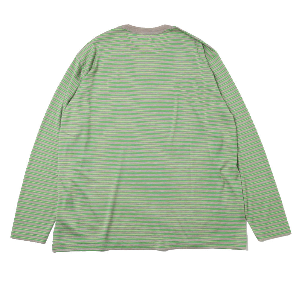 SOFT SMOOTH WOOL STRIPE JERSEY L/S TEE