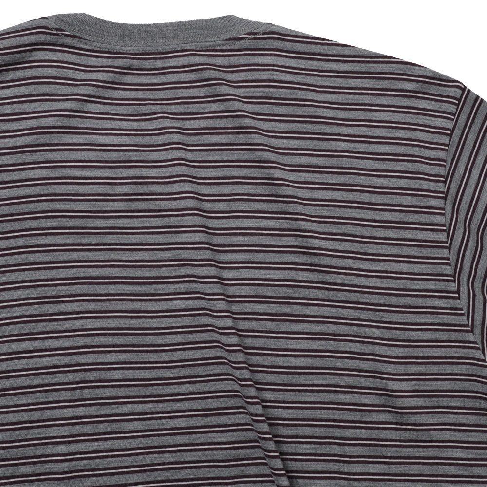 SOFT SMOOTH WOOL STRIPE JERSEY L/S TEE