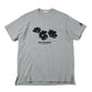 Printed Cross Crew Neck T-shirt - Flower