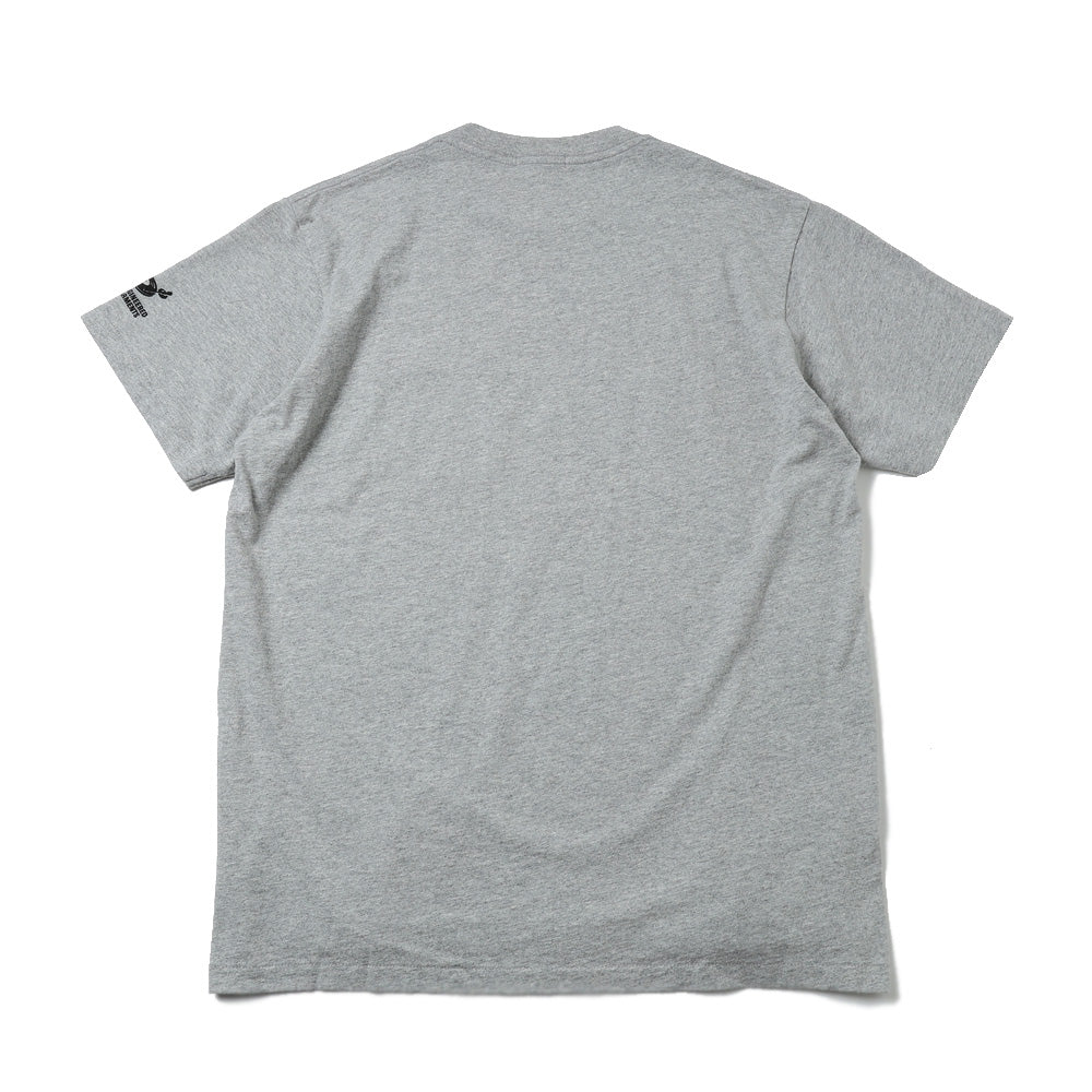 Printed Cross Crew Neck T-shirt - Flower