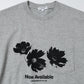 Printed Cross Crew Neck T-shirt - Flower