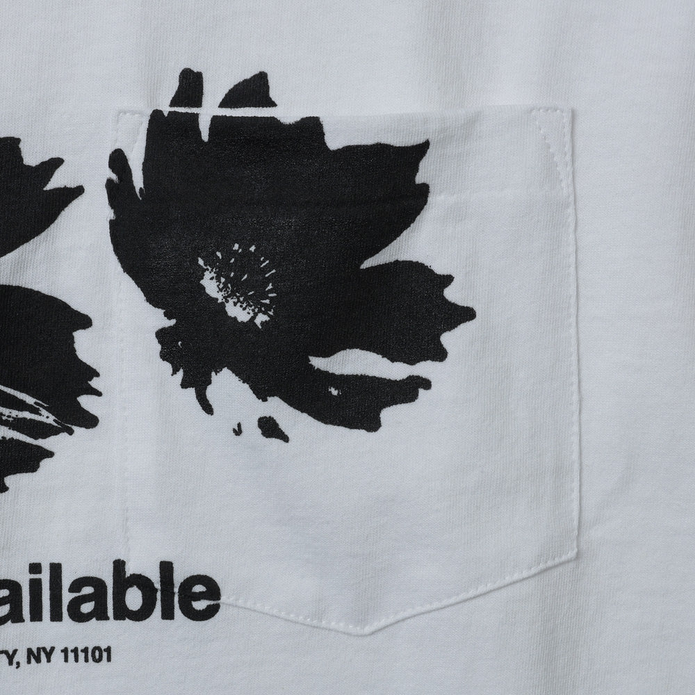 Printed Cross Crew Neck T-shirt - Flower