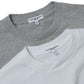 Printed Cross Crew Neck T-shirt - Flower