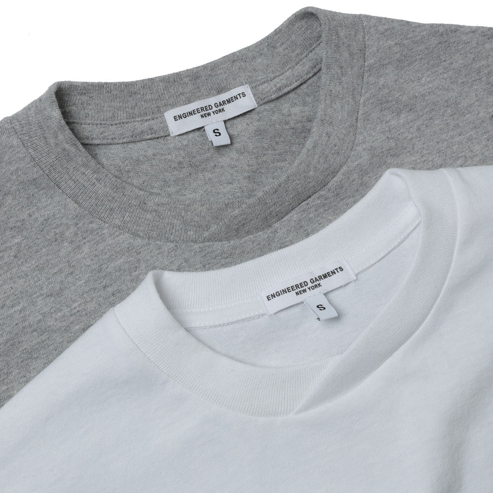 Printed Cross Crew Neck T-shirt - Flower