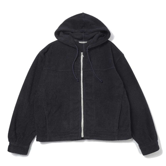 COTTON NYLON PILE ZIP PARKA