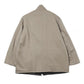 REVERSIBLE WOOL TWISTED TWILL/ SHEEP LEATHER HALF COAT