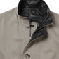 REVERSIBLE WOOL TWISTED TWILL/ SHEEP LEATHER HALF COAT