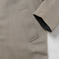 REVERSIBLE WOOL TWISTED TWILL/ SHEEP LEATHER HALF COAT