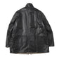 REVERSIBLE WOOL TWISTED TWILL/ SHEEP LEATHER HALF COAT