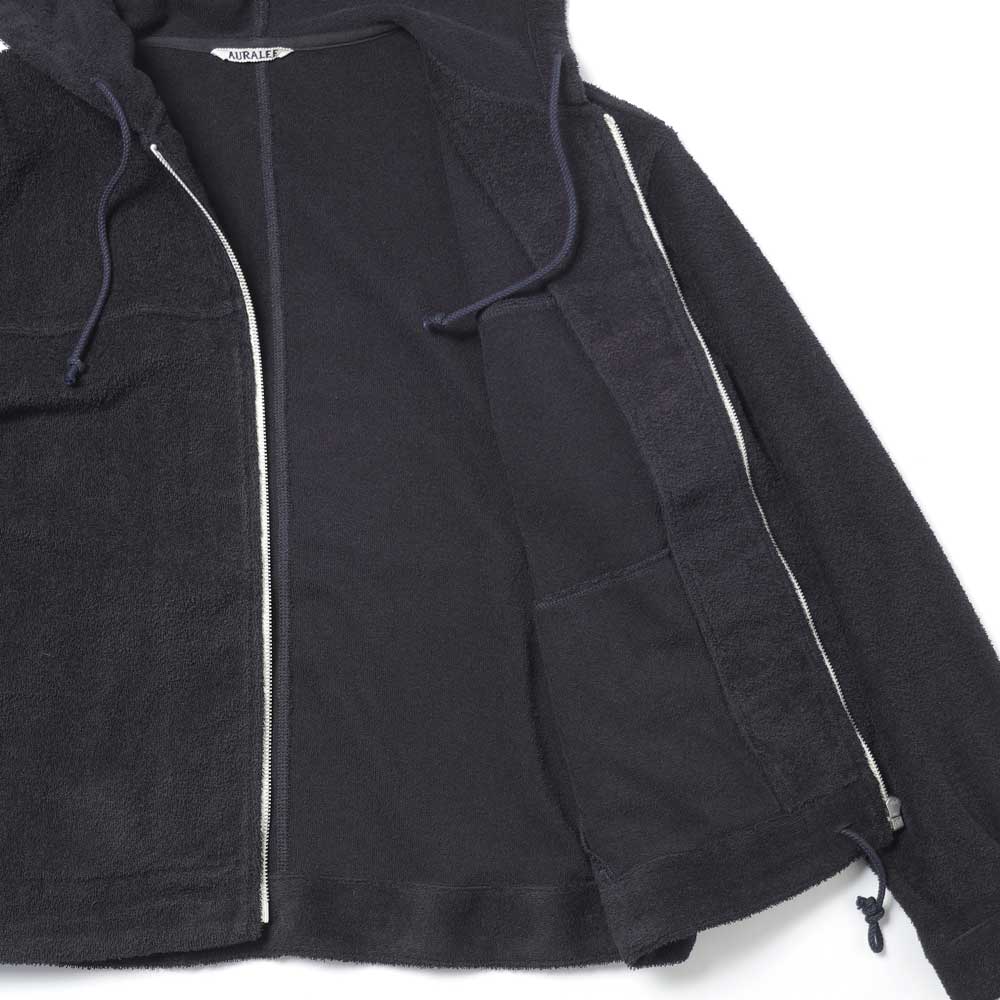 COTTON NYLON PILE ZIP PARKA