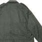 BRUSHED SILK LINEN SATIN PADDED MILITARY BLOUSON