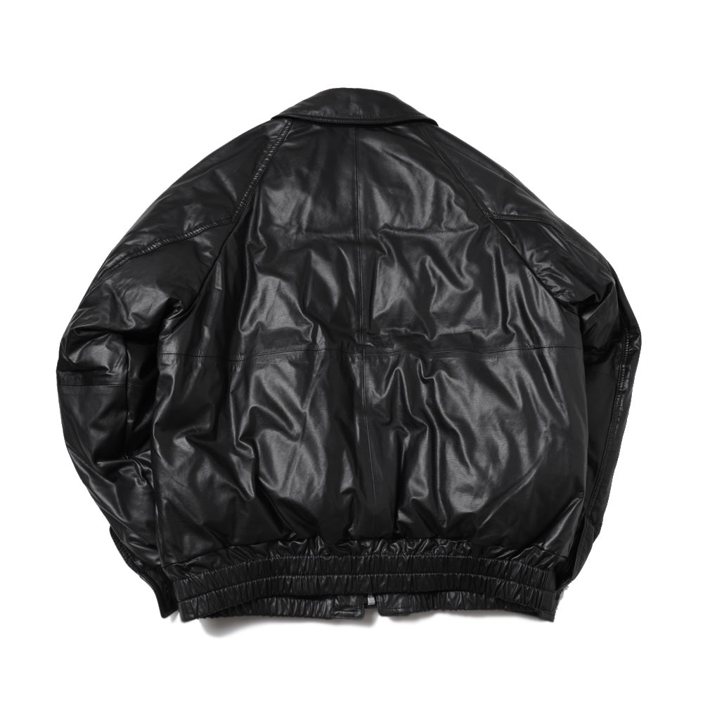 FINE CALF LEATHER DOWN BLOUSON