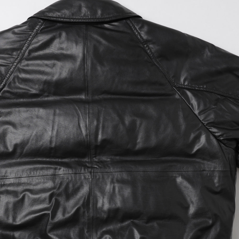 FINE CALF LEATHER DOWN BLOUSON