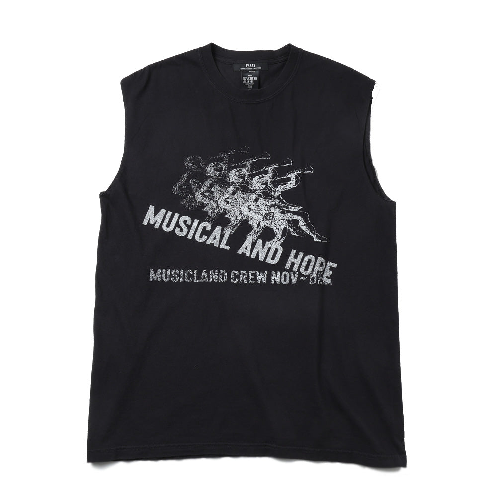 GARMENT DYE N/S T-SHIRT(MUSICAL)