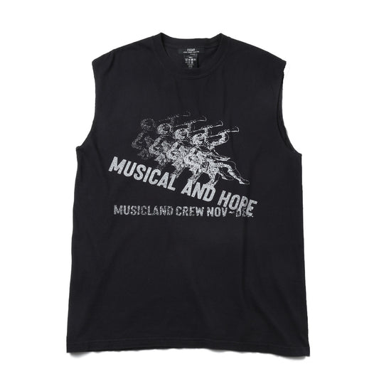 GARMENT DYE N/S T-SHIRT(MUSICAL)