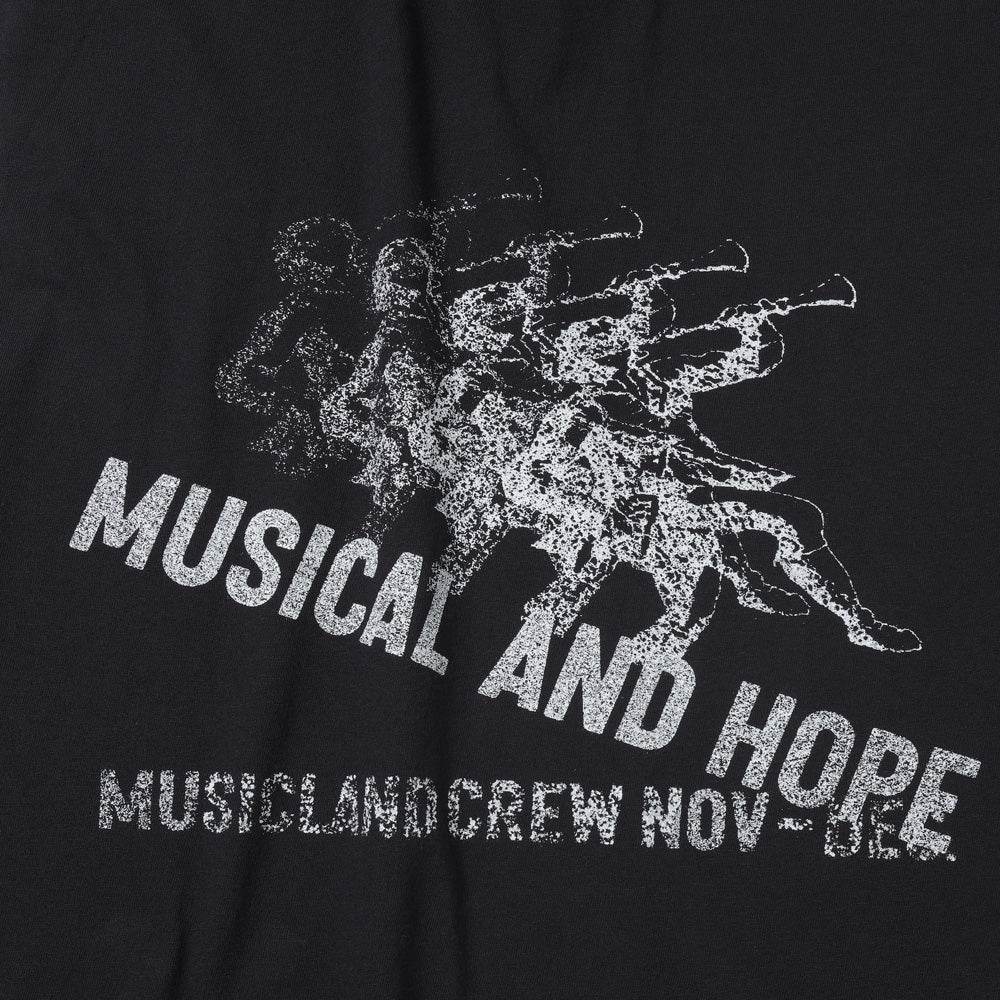 GARMENT DYE N/S T-SHIRT(MUSICAL)