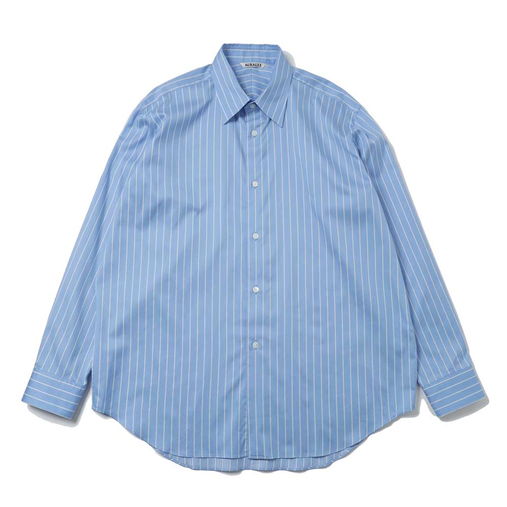 AURALEE(オーラリー) COTTON SILK STRIPE SHIRT (A26SS01CS) | AURALEE