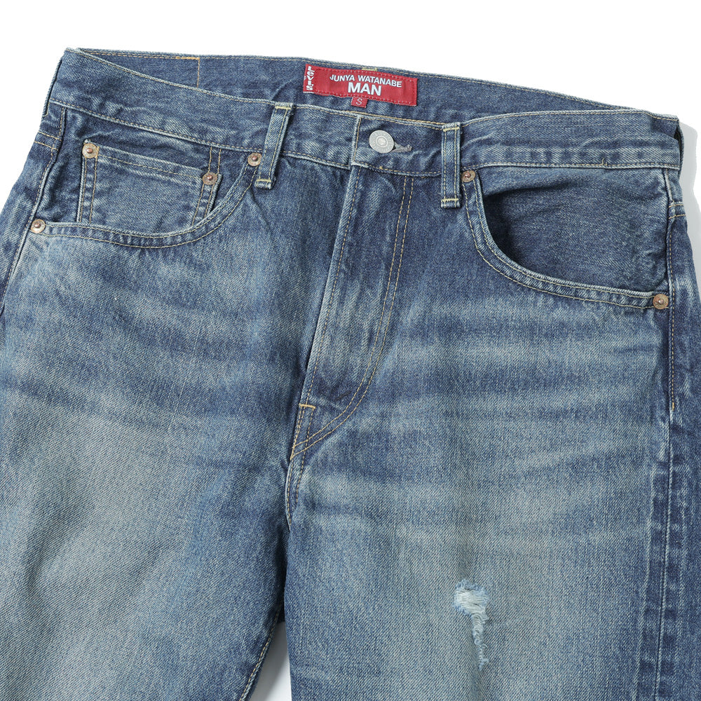 JUNYA WATANABE MAN) 綿デニム 製品加工 Levi's Wネーム P218 (WP-P218