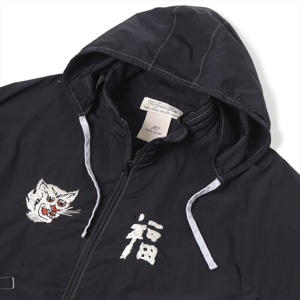 Recycled Nylon Coach Hoodie Jacket (Leopard)