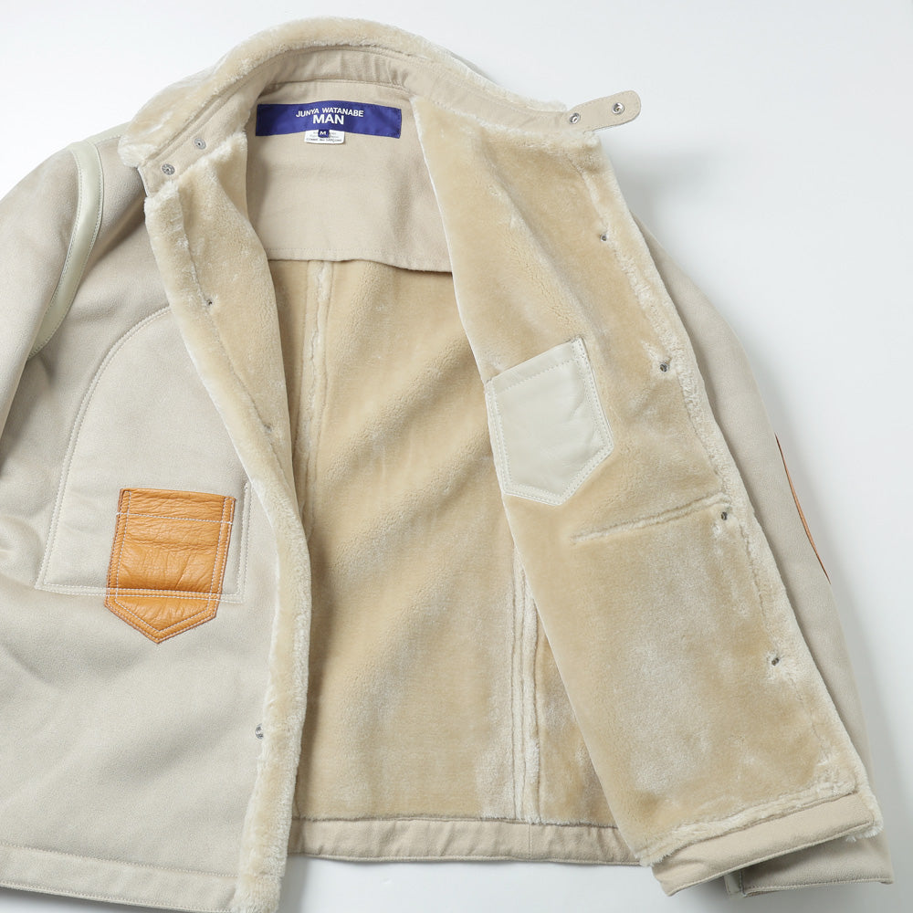 JUNYA WATANABE MAN) エステルボアムートン×レザー J025 (WP-J025-051