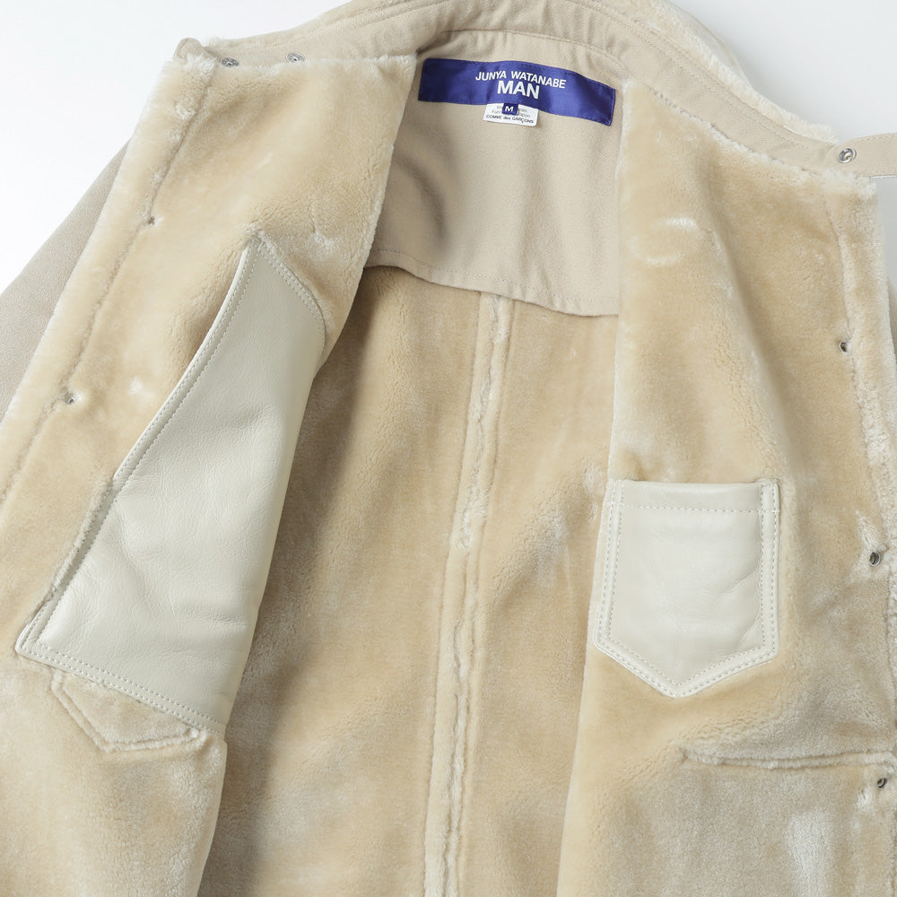 エステルボアムートン×レザー J025