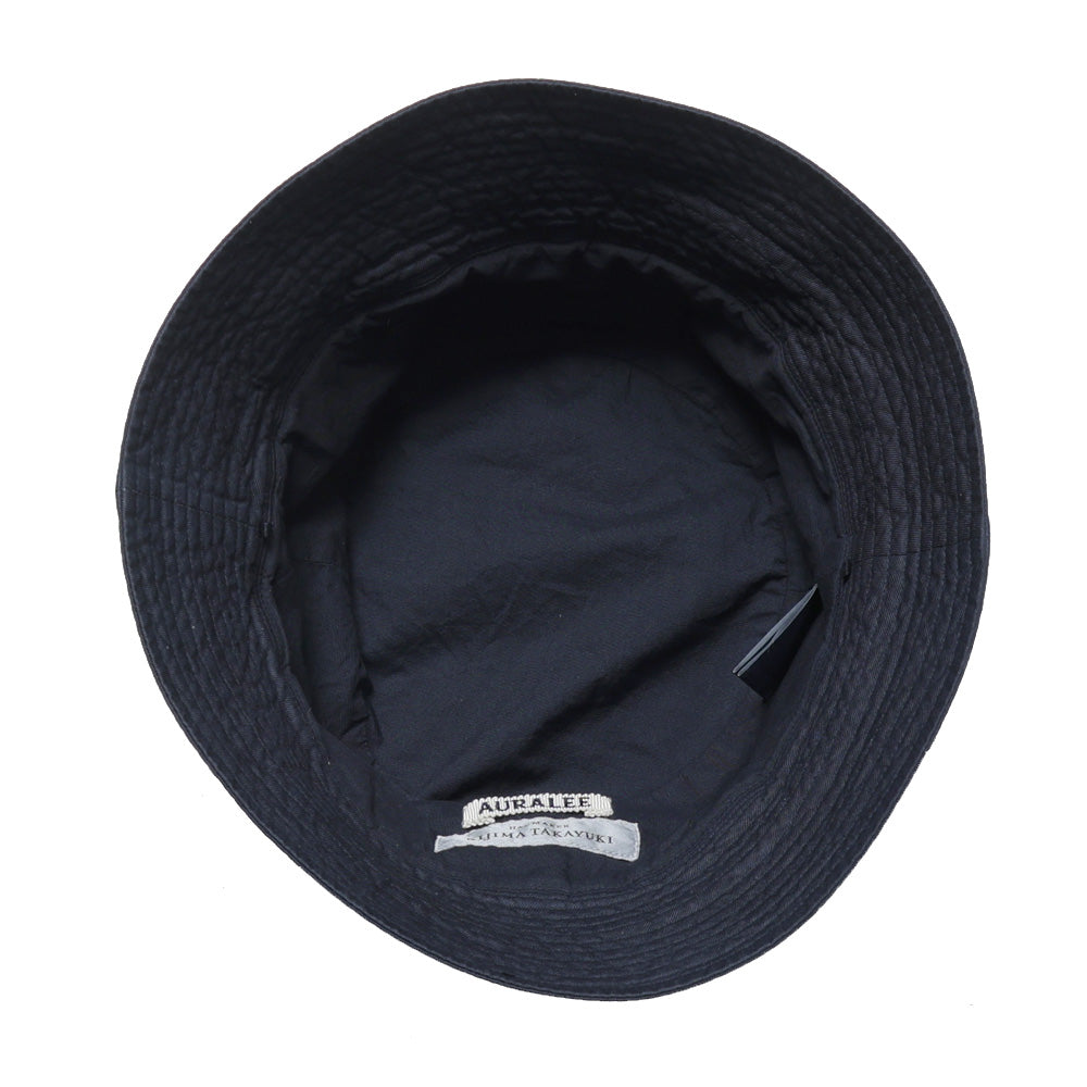 AURALEE) GARMENT-DYED FINX CHINO BUCKET HAT MADE BY KIJIMA