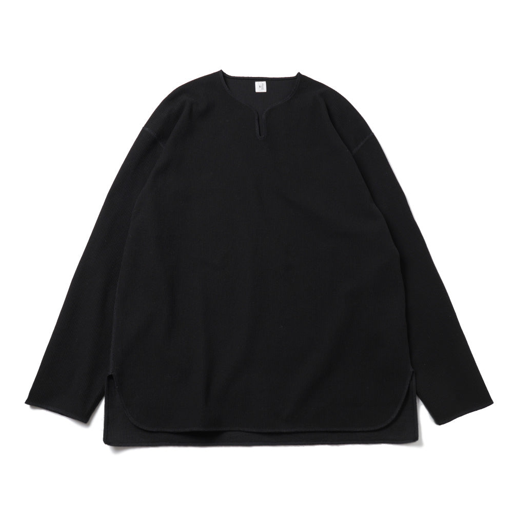 Rough & Smooth Thermal Over-neck Long Sleeve T-shirt