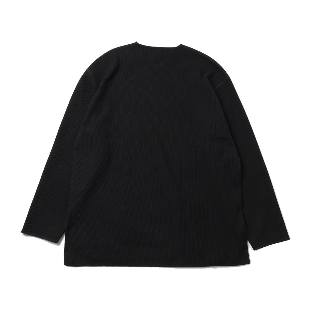 Rough & Smooth Thermal Over-neck Long Sleeve T-shirt