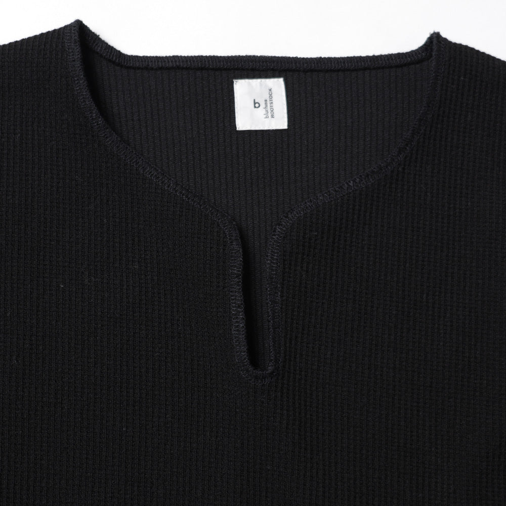 Rough & Smooth Thermal Over-neck Long Sleeve T-shirt