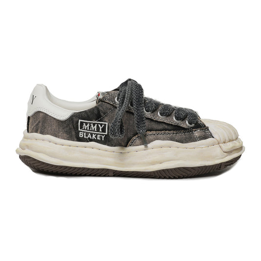(BLAKEY) OG Sole Bleached Canvas Low-top Sneaker BLACK