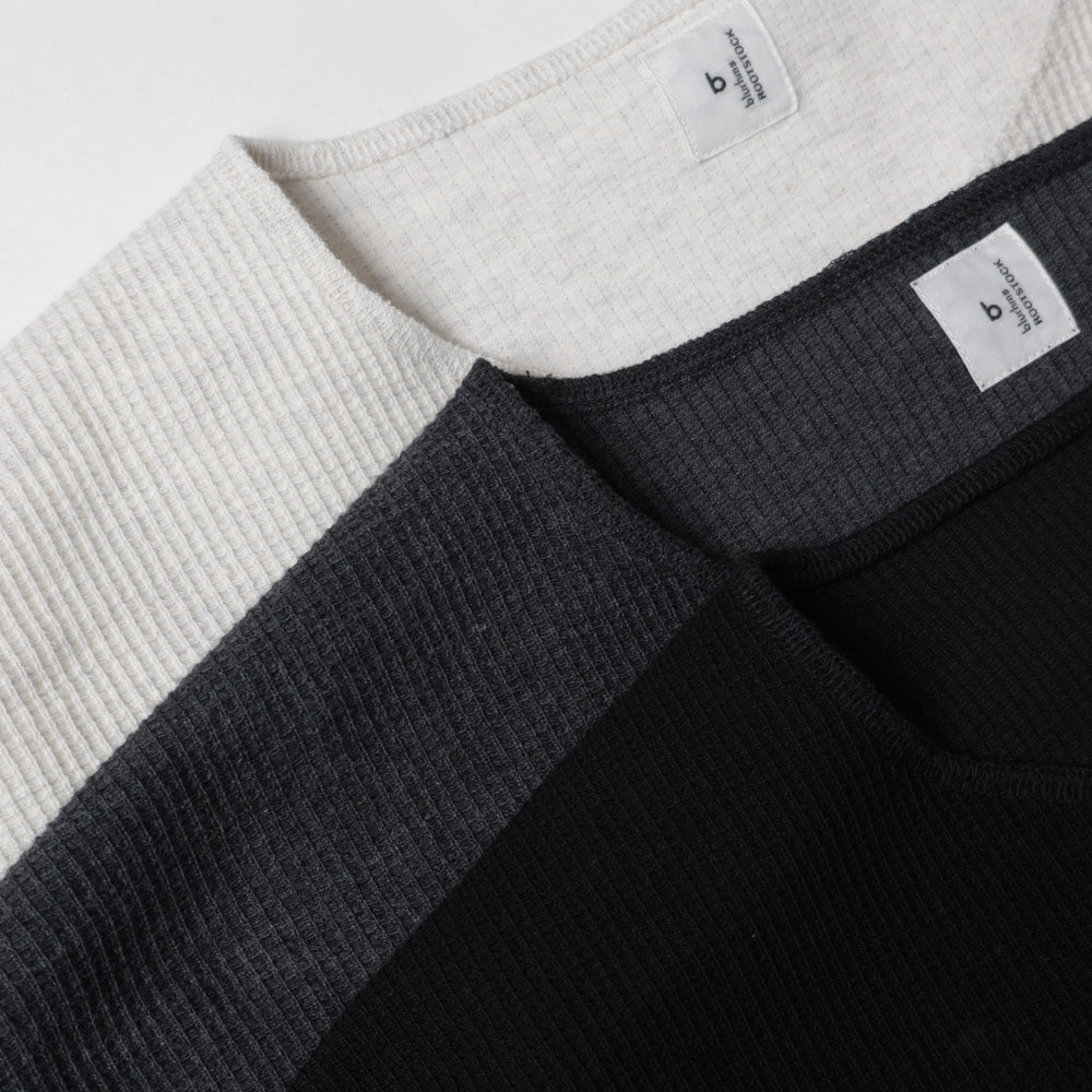 Rough & Smooth Thermal Over-neck Long Sleeve T-shirt