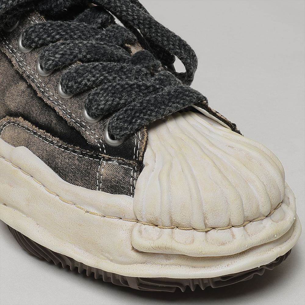 (BLAKEY) OG Sole Bleached Canvas Low-top Sneaker BLACK