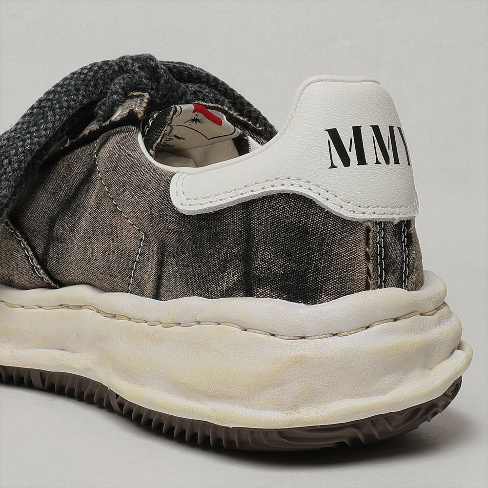 (BLAKEY) OG Sole Bleached Canvas Low-top Sneaker BLACK